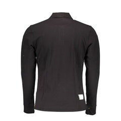 La Martina Schwarzes Herren-Poloshirt aus Baumwolle