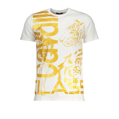 Cavalli Class Herren-T-Shirt aus weißer Baumwolle
