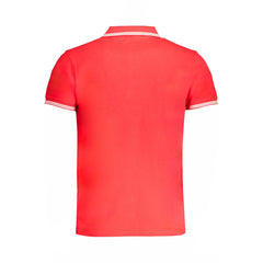 Cavalli Class Rotes Poloshirt aus Baumwolle für Herren