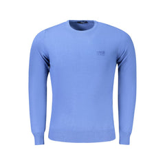Cavalli Class Blauer Herrenpullover aus Viskose