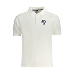 North Sails Herren-Poloshirt aus weißer Baumwolle