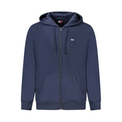 Tommy Hilfiger Blaues Kapuzen-Sweatshirt für Herren aus Baumwolle