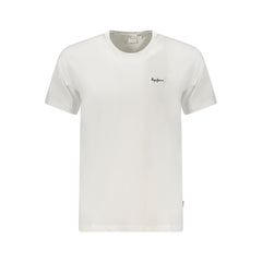 Pepe Jeans Weißes Baumwoll-T-Shirt für Herren