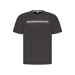 North Sails Black Cotton Men's T-Shirt