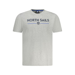 North Sails Brown Cotton Men T-Shirt