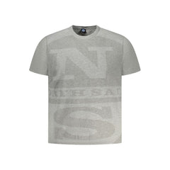North Sails Grigio Herren T-Shirt aus Baumwolle