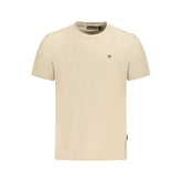 Napapijri Beige Cotton Men T-Shirt