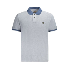 Timberland Blue Cotton Polo Shirt