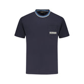 Napapijri Blue Organic Cotton Men's T-Shirt
