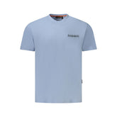 Napapijri Light Blue Cotton Men T-Shirt