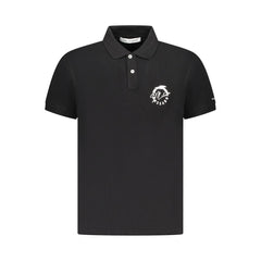Trussardi Schwarzes Baumwoll-Polohemd für Herren