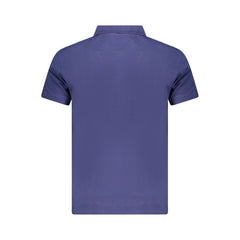 Cavalli Class Blue Cotton Men Polo Shirt