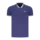 Cavalli Class Blue Cotton Men Polo Shirt