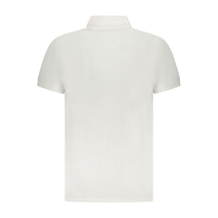 Cavalli Class Weißes Baumwoll-Polo-Shirt für Herren