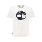 Timberland White Cotton Men T-Shirt