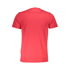 Cavalli Class Rosso Herren T-Shirt aus Baumwolle
