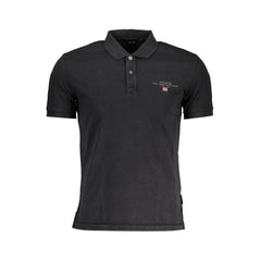 Napapijri Schwarzes Poloshirt aus Baumwolle für Herren
