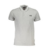 Cavalli Class Brown Cotton Men Polo Shirt