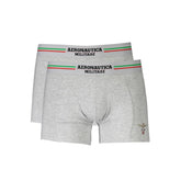 Aeronautica Militare Brown Cotton Men Boxer