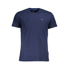 La Martina Blaues Baumwoll-Herren-T-Shirt