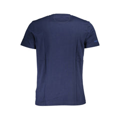 La Martina Blaues Baumwoll-Herren-T-Shirt