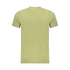 Cavalli Class Green Cotton Men T-Shirt