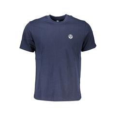 North Sails Blaues Baumwoll-T-Shirt für Herren