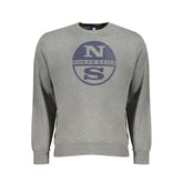 North Sails Gray Cotton Men Sweater