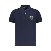 Trussardi Blu Cotton Men Polo