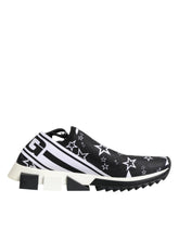 Dolce & Gabbana Schwarz Weiß Sorrento Low Top Sneakers Schuhe