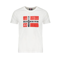 Norwegen 1963 Bianco Baumwoll Herren T-Shirt