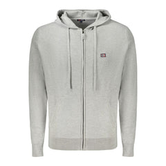 Norwegen 1963 Graue Polyamid-Herrenstrickjacke