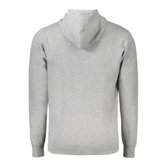 Norwegen 1963 Graue Polyamid-Herrenstrickjacke