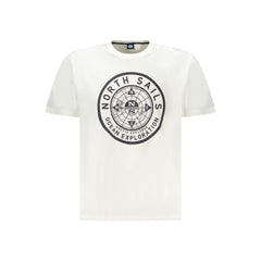 North Sails Weißes Herren-T-Shirt aus Baumwolle
