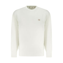 Calvin Klein White Cotton Men Sweater