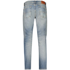 Tommy Hilfiger Blu Cotton Men's Slim Tapered Jean
