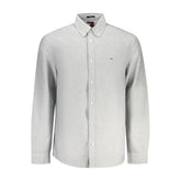 Tommy Hilfiger Gray Cotton Men Shirt