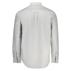 Tommy Hilfiger Graues Baumwoll-Herrenhemd