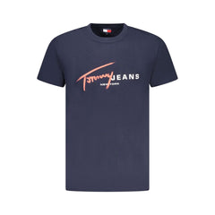 Tommy Hilfiger Herren-T-Shirt aus blauer Baumwolle