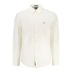 Tommy Hilfiger White Cotton Men Shirt