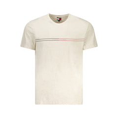 Tommy Hilfiger Beige Baumwoll-T-Shirt für Herren