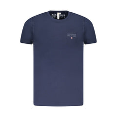 Accademia Militare Herren-T-Shirt aus blauer Baumwolle