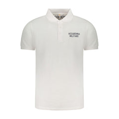 Accademia Militare White Cotton Polo Shirt