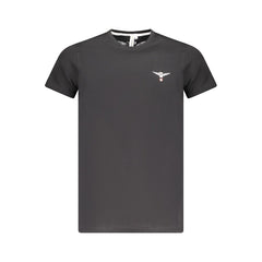 Accademia Militare Herren-T-Shirt aus schwarzer Baumwolle