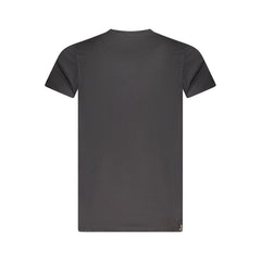 Accademia Militare Herren-T-Shirt aus schwarzer Baumwolle