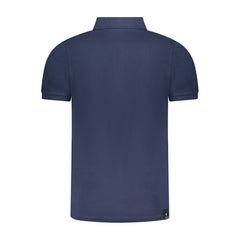 Accademia Militare Herren-Polo aus blauer Baumwolle