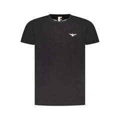 Accademia Militare Herren-T-Shirt aus schwarzer Baumwolle