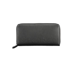 Calvin Klein Schwarze Damen-Geldbörse aus Polyurethan