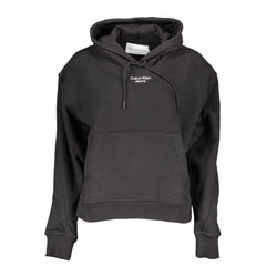 Calvin Klein Schwarzes Damen-Sweatshirt aus Baumwolle
