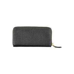 Ralph Lauren Damen-Geldbörse aus schwarzem Leder
